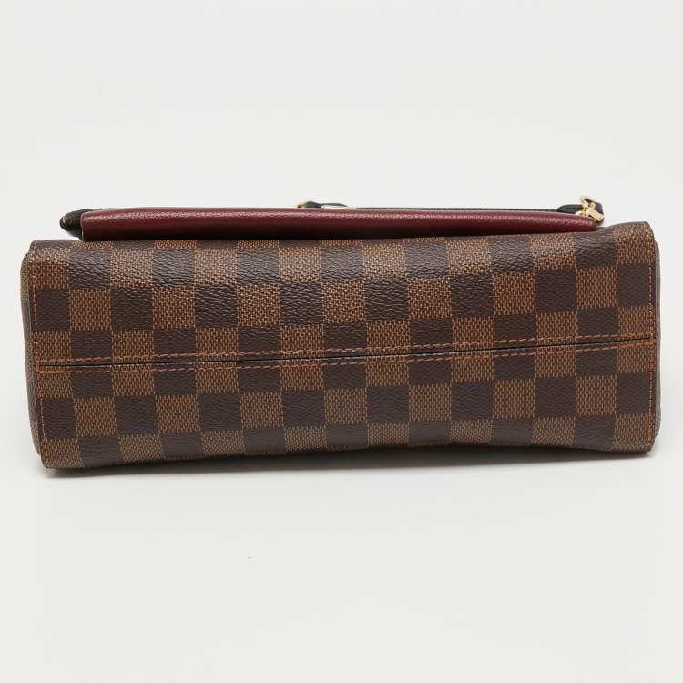 Pre Owned Louis Vuitton Bordeaux Damier Ebene Canvas Vavin PM Bag