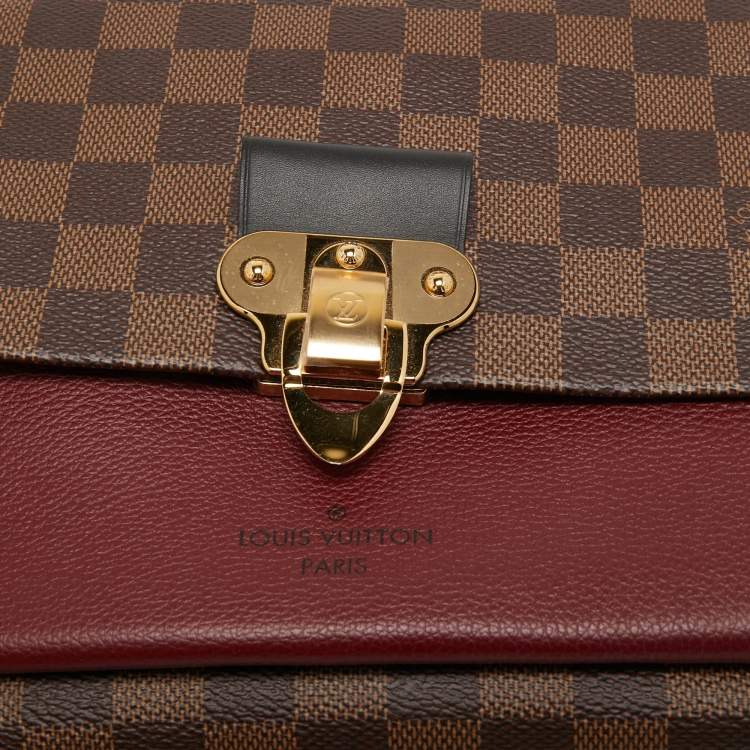 Pre Owned Louis Vuitton Bordeaux Damier Ebene Canvas Vavin PM Bag