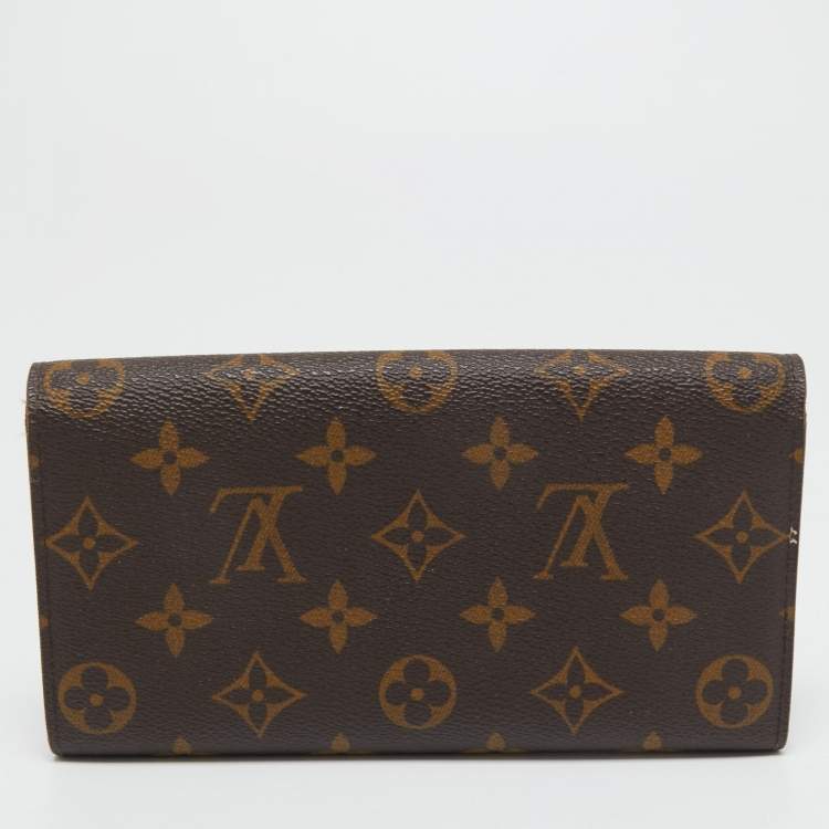 Pre Owned Louis Vuitton Monogram Canvas Sarah Wallet