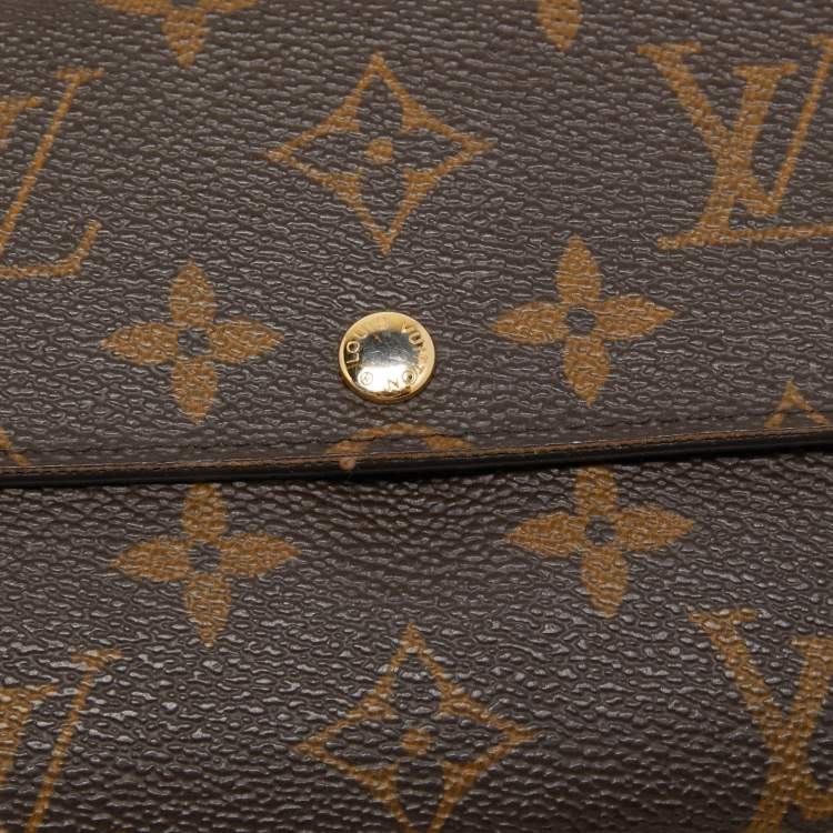Pre Owned Louis Vuitton Monogram Canvas Sarah Wallet