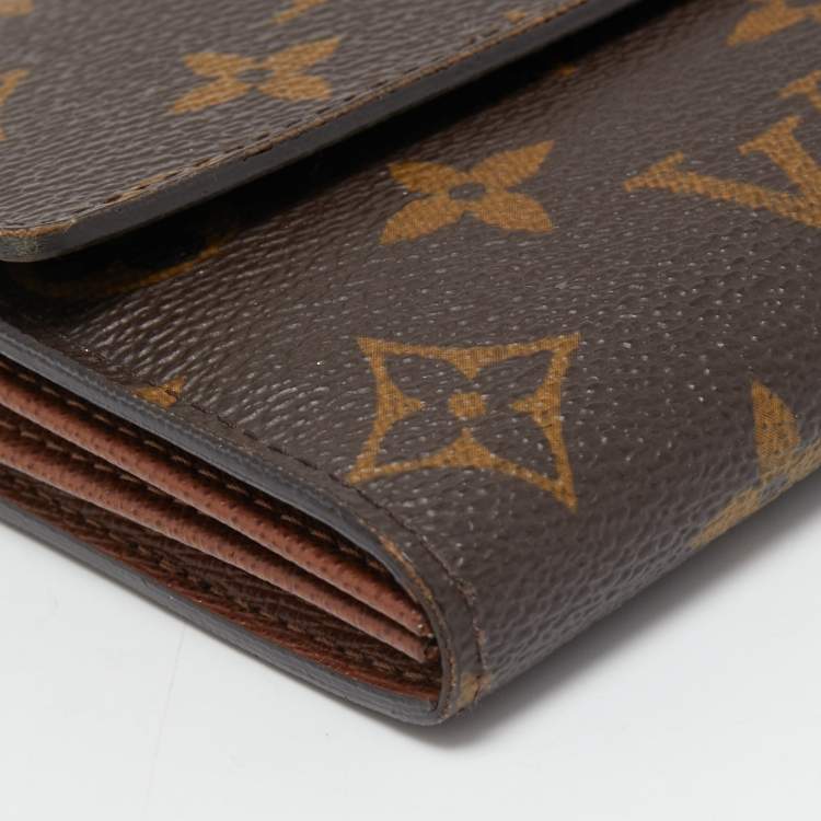 Pre Owned Louis Vuitton Monogram Canvas Sarah Wallet