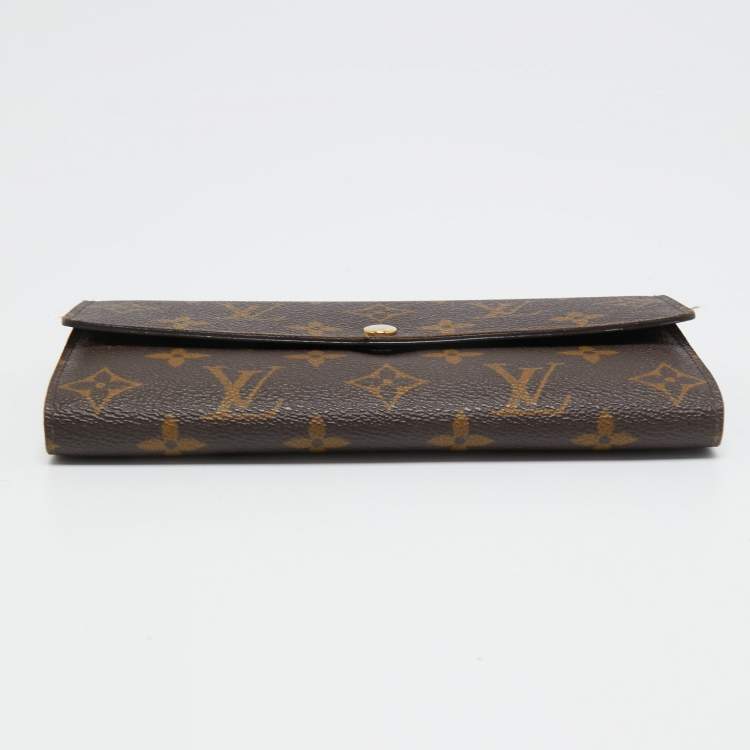 Pre Owned Louis Vuitton Monogram Canvas Sarah Wallet