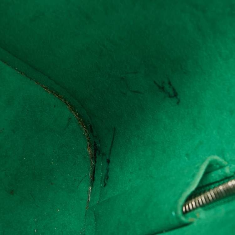 Pre Owned Louis Vuitton Green Epi Leather Alma BB Bag
