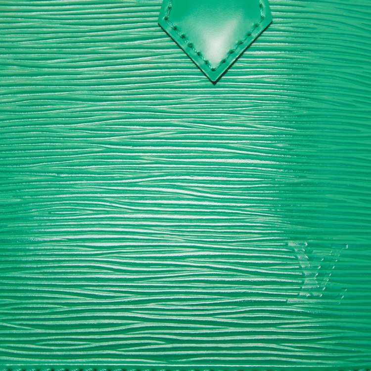 Pre Owned Louis Vuitton Green Epi Leather Alma BB Bag