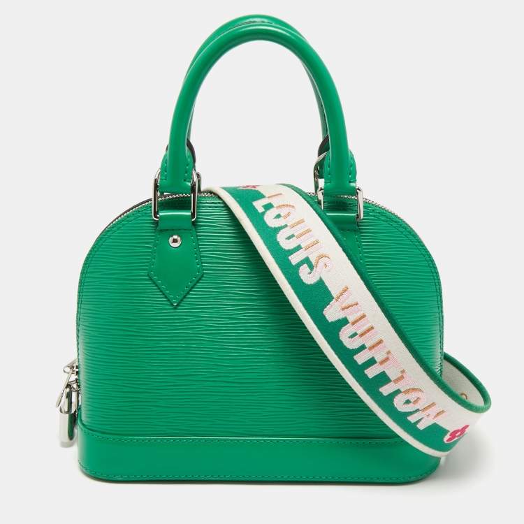 Louis Vuitton Alma Bb EPI Leather Satchel Crossbody Bag