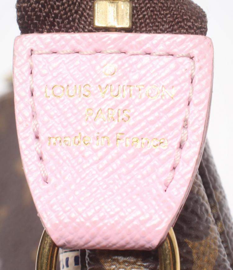 Pre Owned Louis Vuitton Brown Canvas Monogram Transatlantic Christmas Mini Pochette Accessoires Clutch Bag 