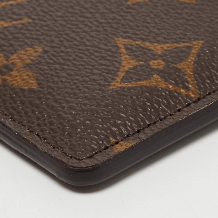 Pre Owned Louis Vuitton Fuchsia Monogram Canvas Card Holder