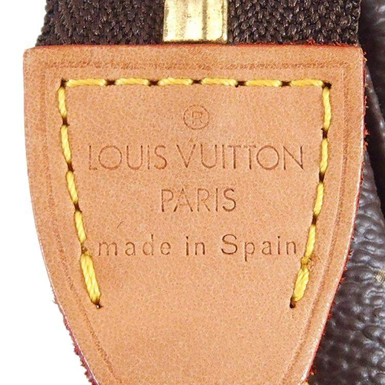 Pre Owned   Louis Vuitton Brown Monogram Pochette Accessoires