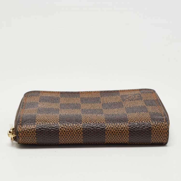 Pre Owned Louis Vuitton Damier Ebene Canvas Zippy Coin Purse