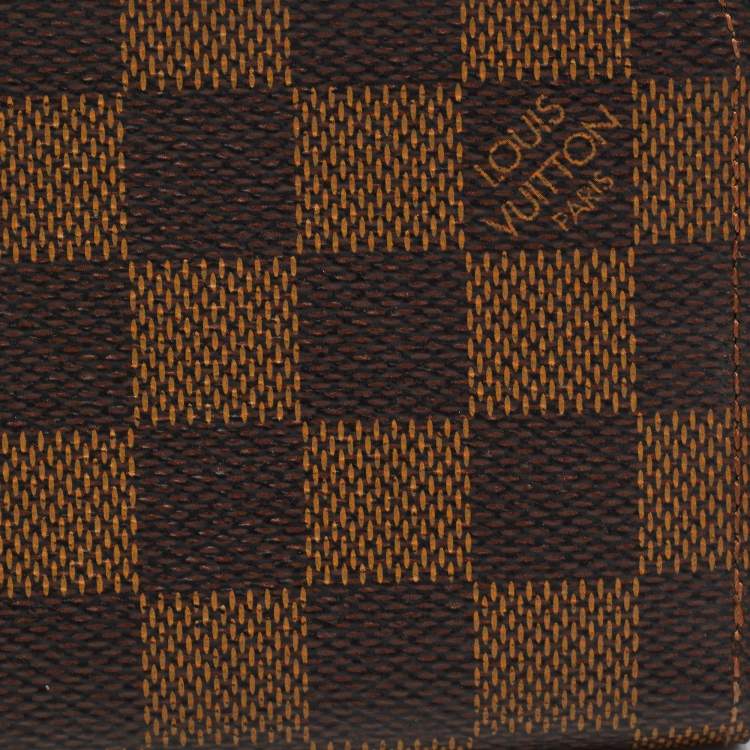 Pre Owned Louis Vuitton Damier Ebene Canvas Zippy Coin Purse