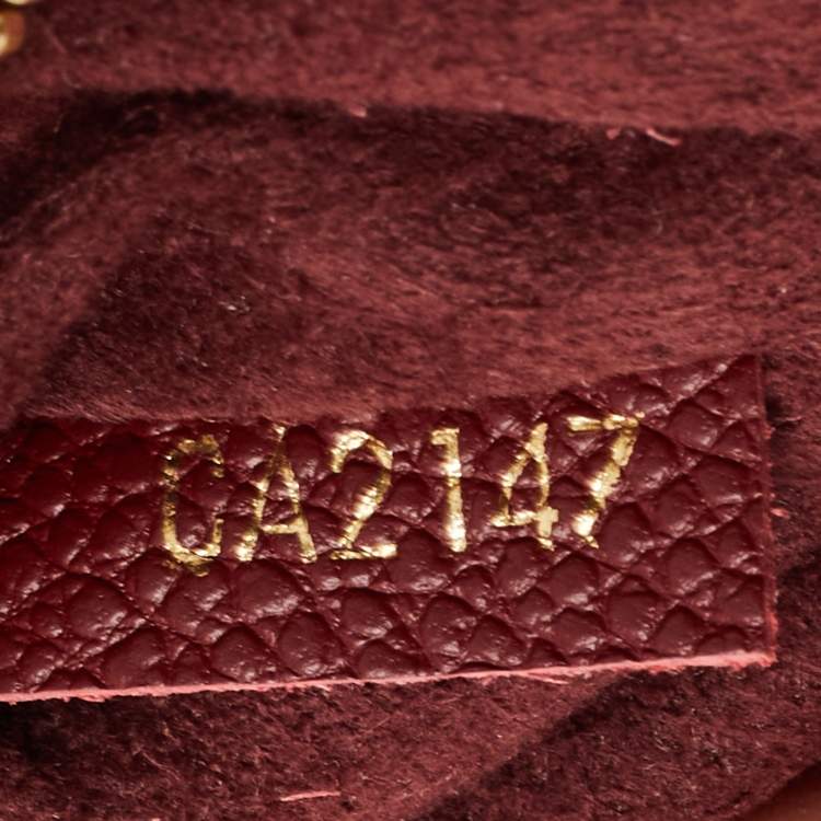 Pre Owned Louis Vuitton Cerise Monogram Canvas and Leather Saint Placide Bag
