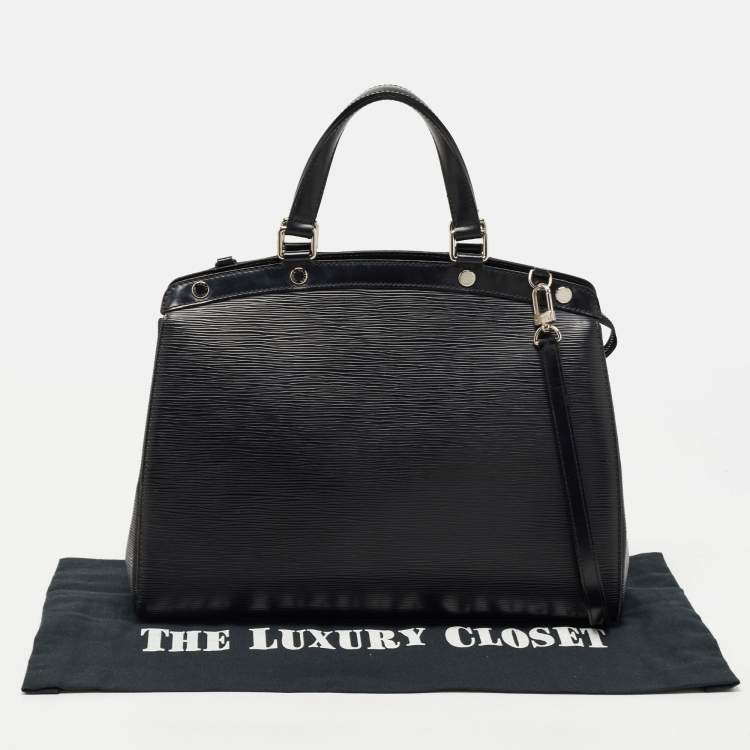 Pre Owned Louis Vuitton Black Epi Leather Brea GM Bag