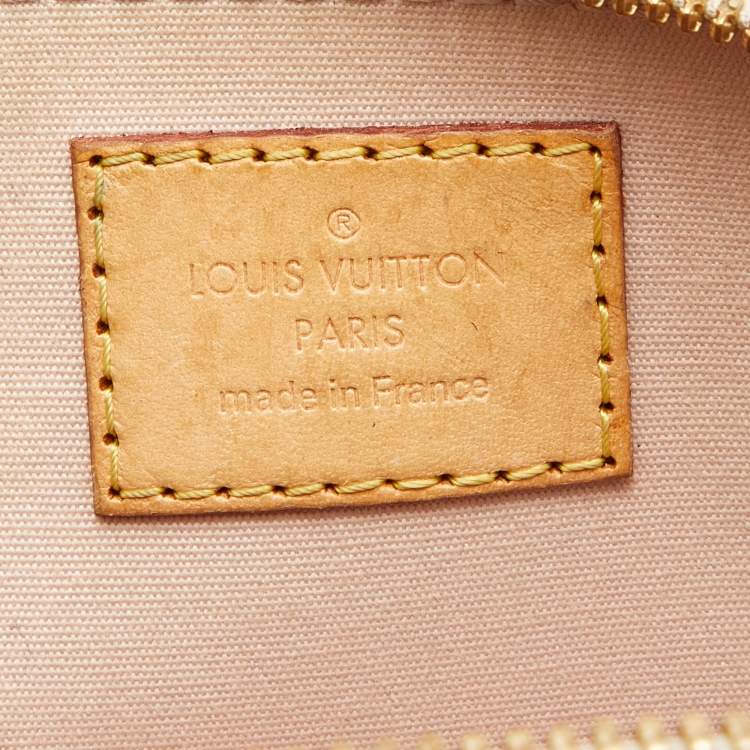 Pre Owned Louis Vuitton Rose Florentin Monogram Vernis Alma BB Bag
