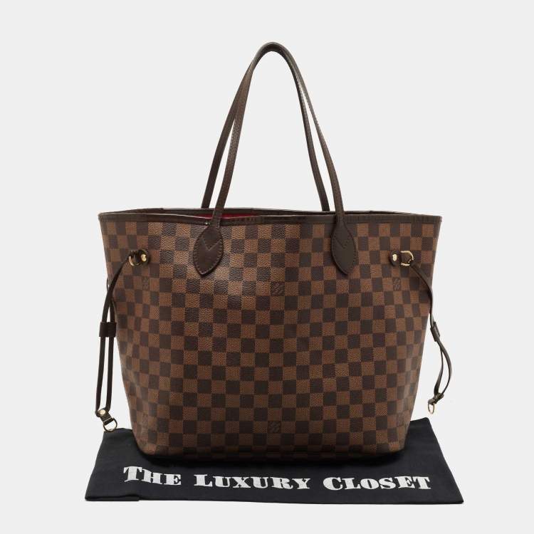 مملوكة مسبقًا Louis Vuitton Damier Ebene Canvas Neverfull MM Bag