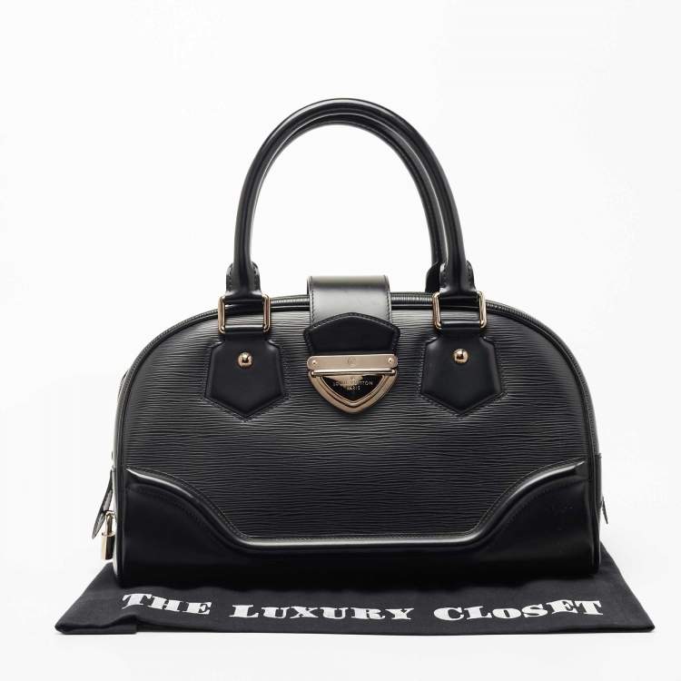 Pre Owned Louis Vuitton Black Epi Leather Montaigne GM Bag