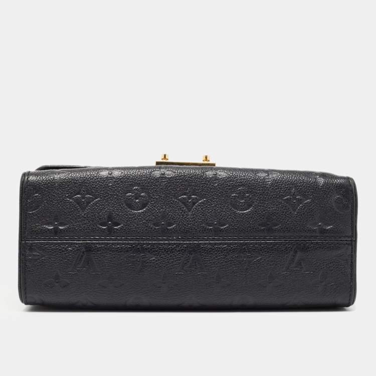 Pre Owned Louis Vuitton Black Monogram Empreinte Leather Saint Sulpice PM Bag