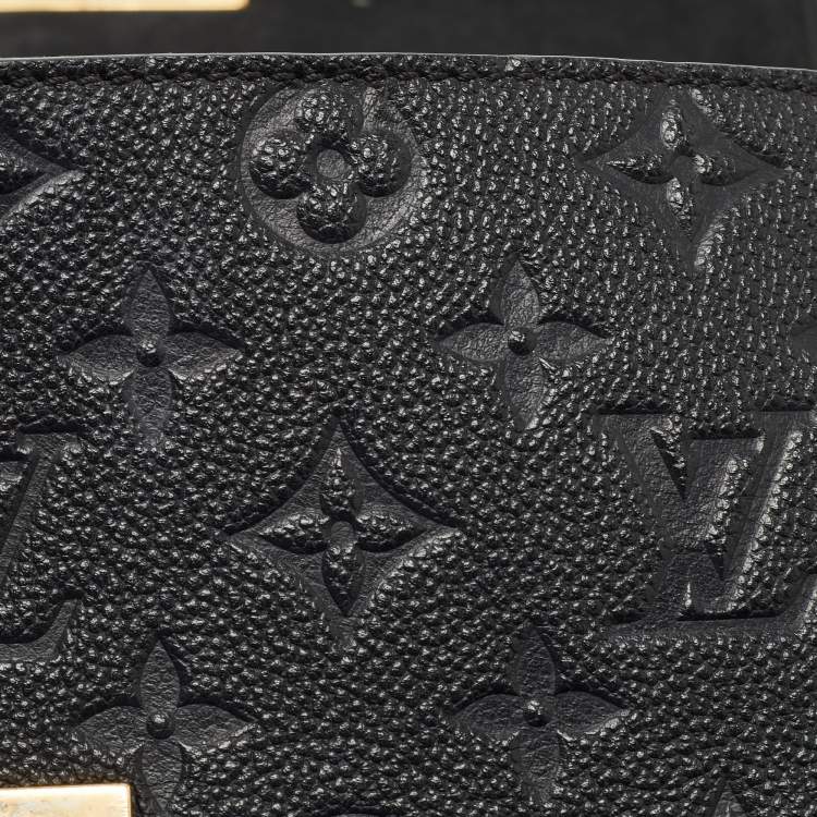 Pre Owned Louis Vuitton Black Monogram Empreinte Leather Saint Sulpice PM Bag