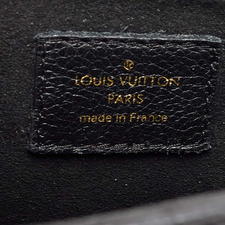Pre Owned Louis Vuitton Black Monogram Empreinte Leather Saint Sulpice PM Bag