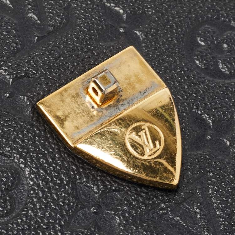 Pre Owned Louis Vuitton Black Monogram Empreinte Leather Saint Sulpice PM Bag