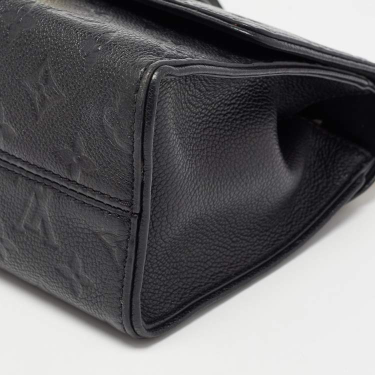 Pre Owned Louis Vuitton Black Monogram Empreinte Leather Saint Sulpice PM Bag