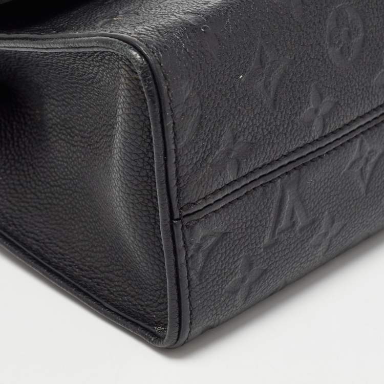 Pre Owned Louis Vuitton Black Monogram Empreinte Leather Saint Sulpice PM Bag