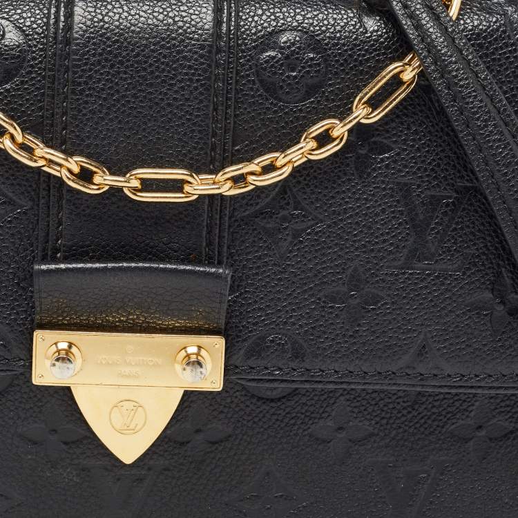 Pre Owned Louis Vuitton Black Monogram Empreinte Leather Saint Sulpice PM Bag