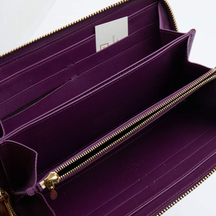 Louis Vuitton Violette Monogram Vernis Zippy Coin Purse