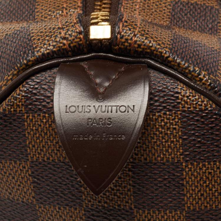 Pre Owned Louis Vuitton Damier Ebene Canvas Speedy 25 Bag