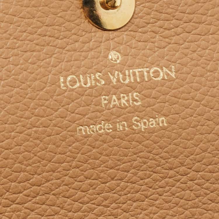 Pre Owned Louis Vuitton Beige Monogram Canvas and Leather Double V Wallet