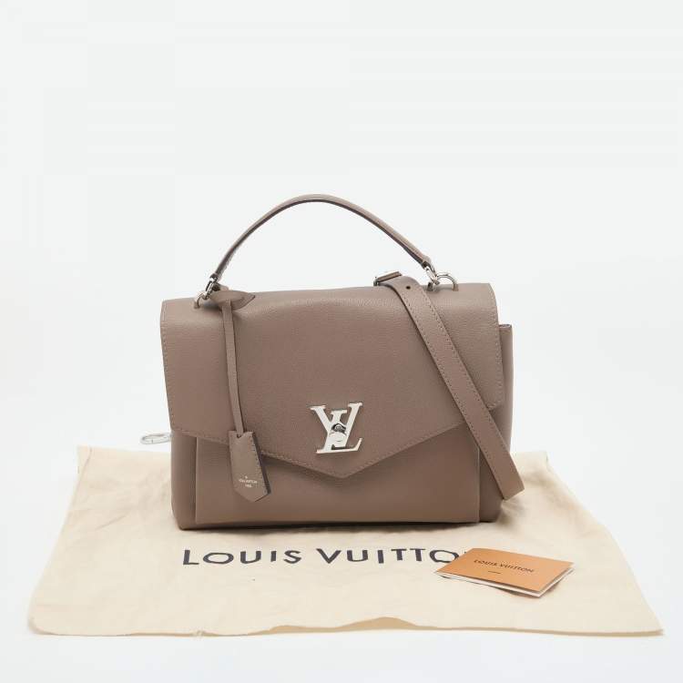 Pre Owned Louis Vuitton Brown Leather Mylockme Ever BB Bag
