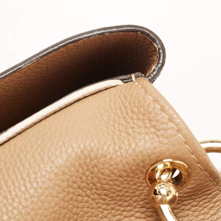 Pre Owned Louis Vuitton Sesame Monogram Canvas and Leather Double V Bag