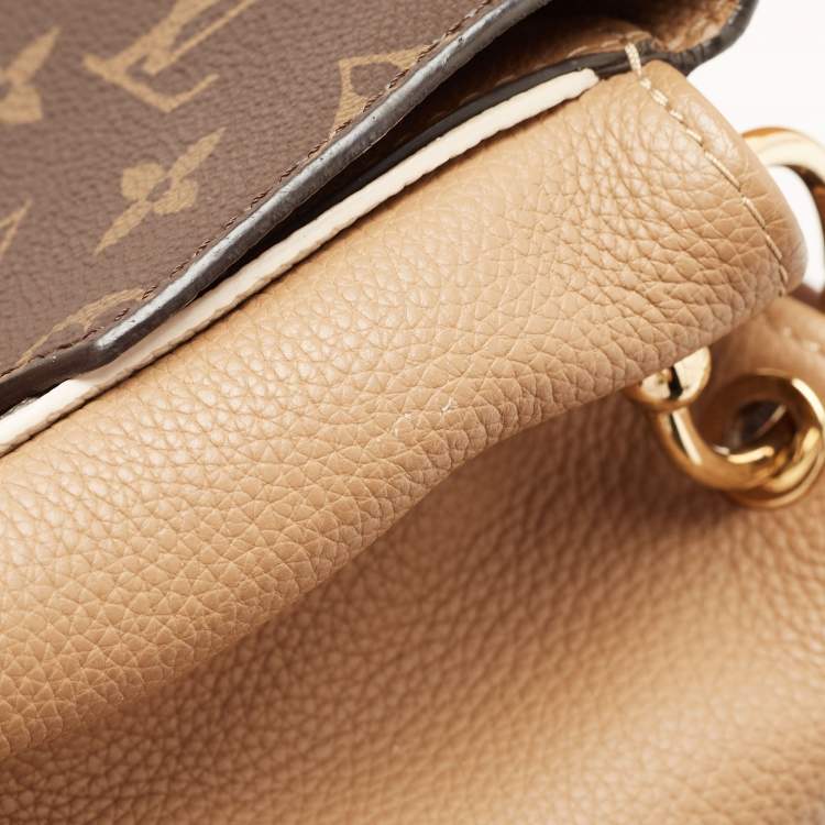 Pre Owned Louis Vuitton Sesame Monogram Canvas and Leather Double V Bag