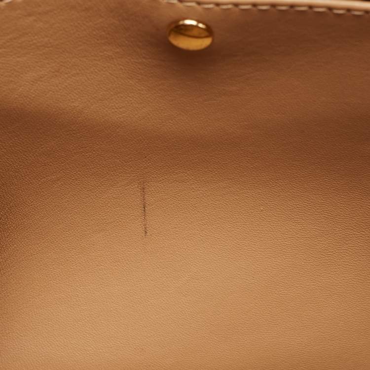 Pre Owned Louis Vuitton Sesame Monogram Canvas and Leather Double V Bag