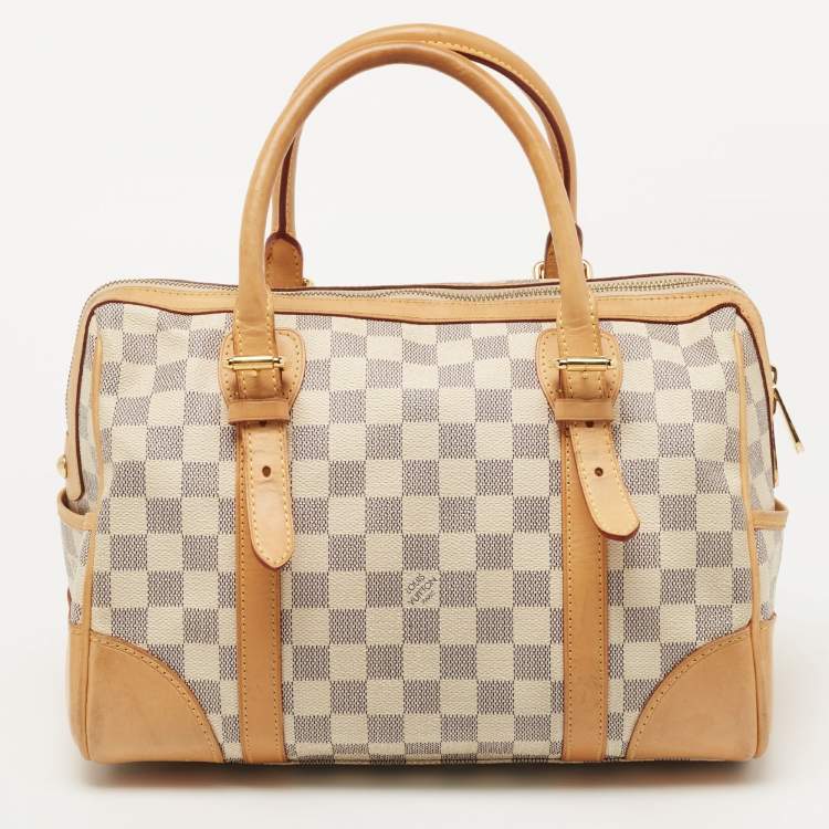 Pre Owned Louis Vuitton Damier Azur Canvas Berkeley Bag