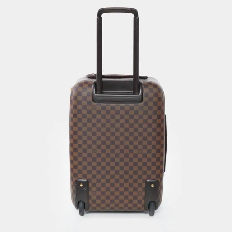Pre Owned Louis Vuitton Damier Ebene Canvas Pegase Light 55 Luggage