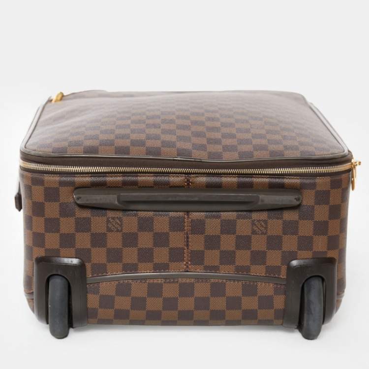 Pre Owned Louis Vuitton Damier Ebene Canvas Pegase Light 55 Luggage