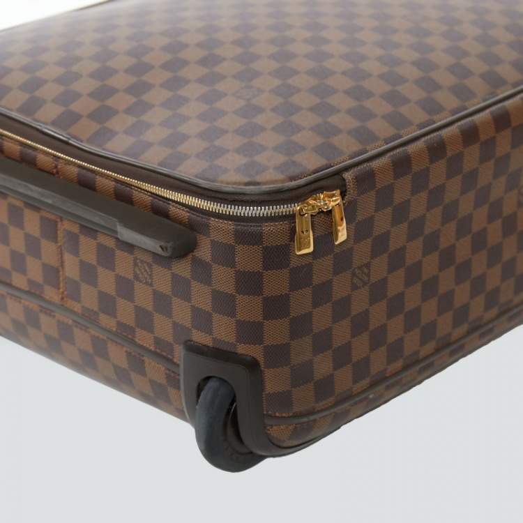Pre Owned Louis Vuitton Damier Ebene Canvas Pegase Light 55 Luggage