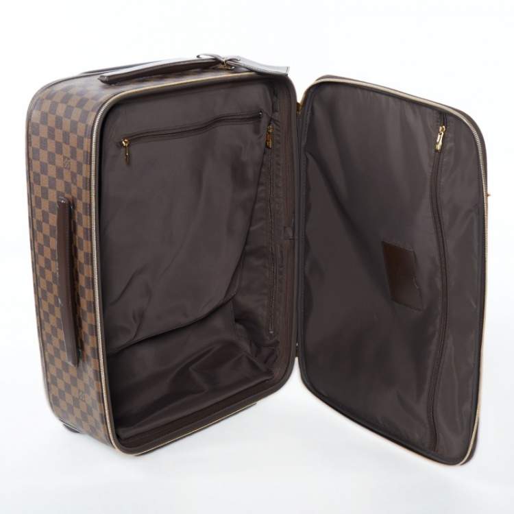 Pre Owned Louis Vuitton Damier Ebene Canvas Pegase Light 55 Luggage