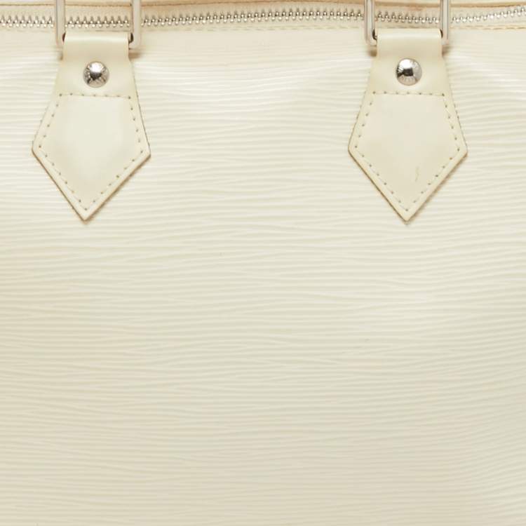Pre Owned Louis Vuitton Ivorie Epi Leather Speedy 25 Bag
