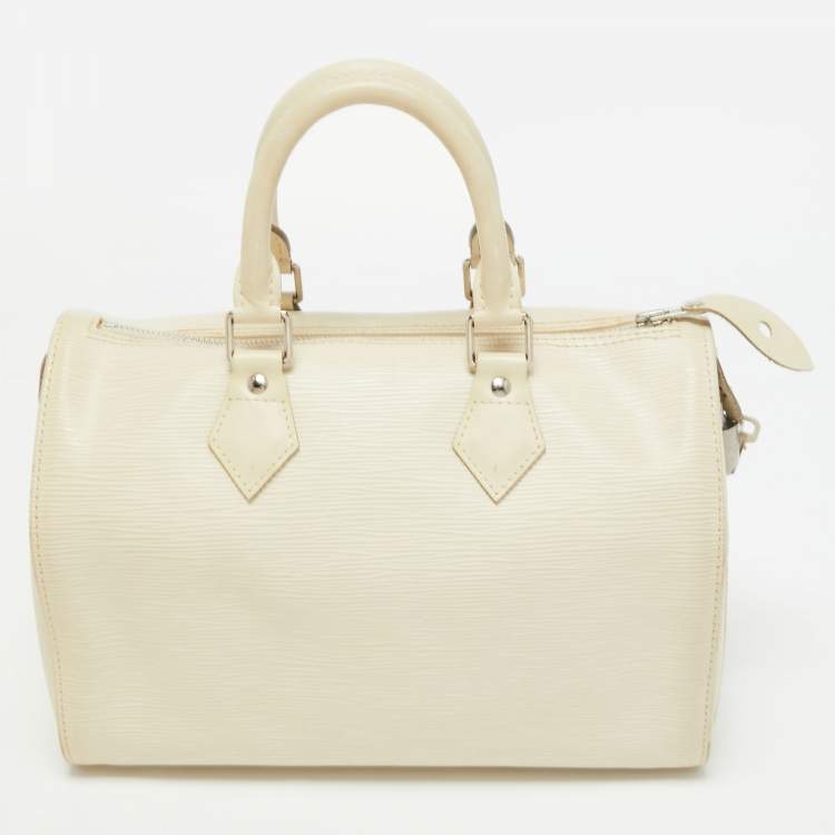 Pre Owned Louis Vuitton Ivorie Epi Leather Speedy 25 Bag