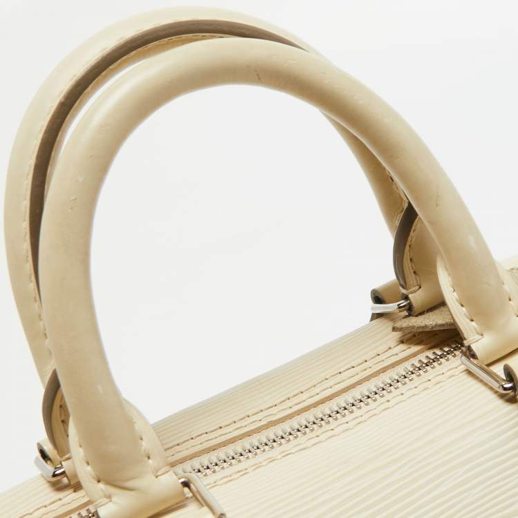 Pre Owned Louis Vuitton Ivorie Epi Leather Speedy 25 Bag