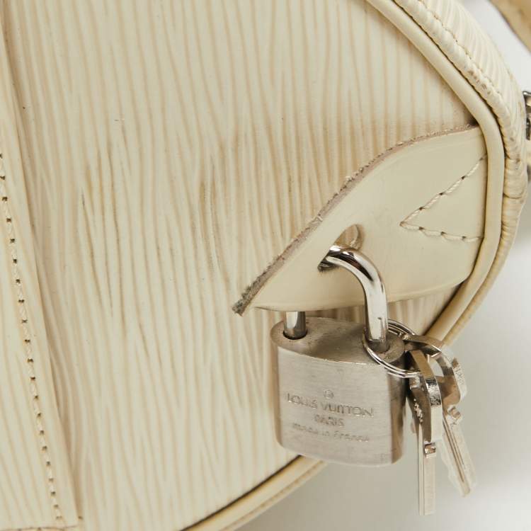 Pre Owned Louis Vuitton Ivorie Epi Leather Speedy 25 Bag