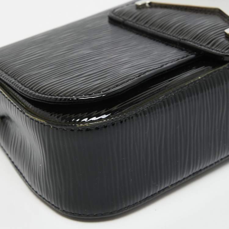 Pre Owned Louis Vuitton Black Electric Epi Leather Sobe Clutch