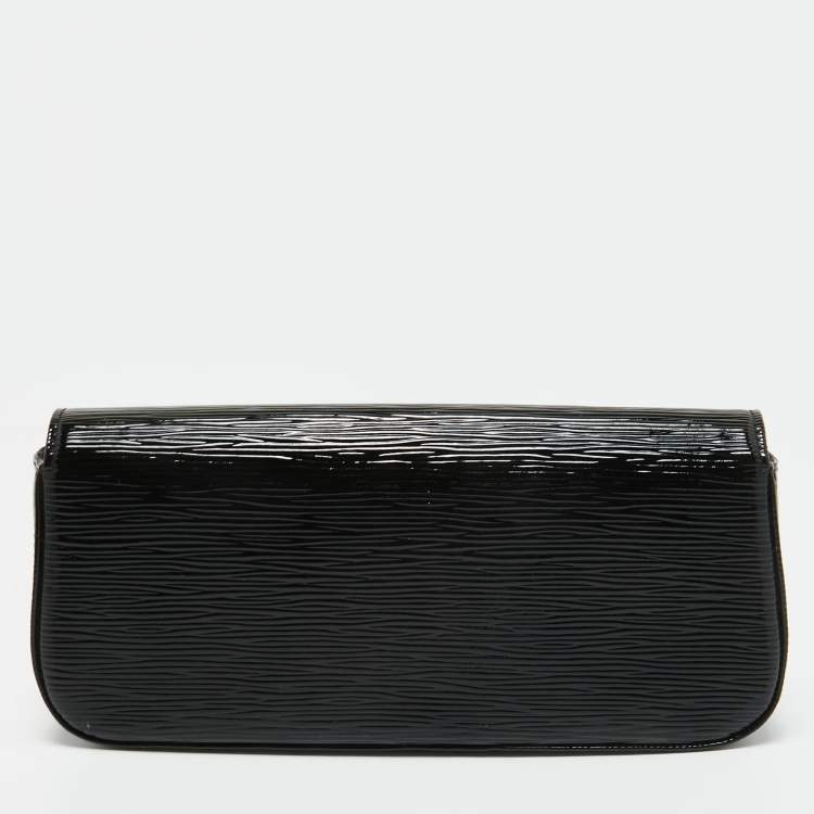 Pre Owned Louis Vuitton Black Electric Epi Leather Sobe Clutch