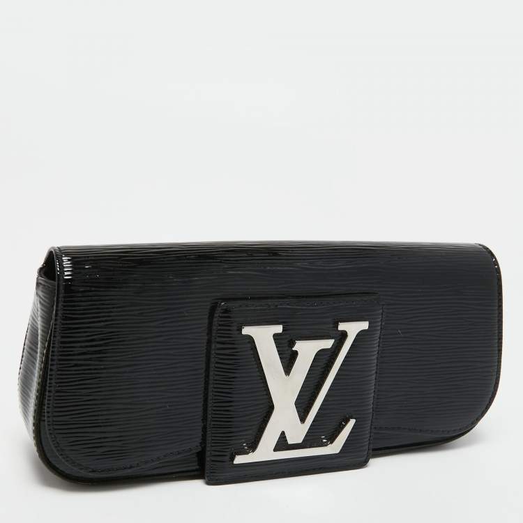 Pre Owned Louis Vuitton Black Electric Epi Leather Sobe Clutch