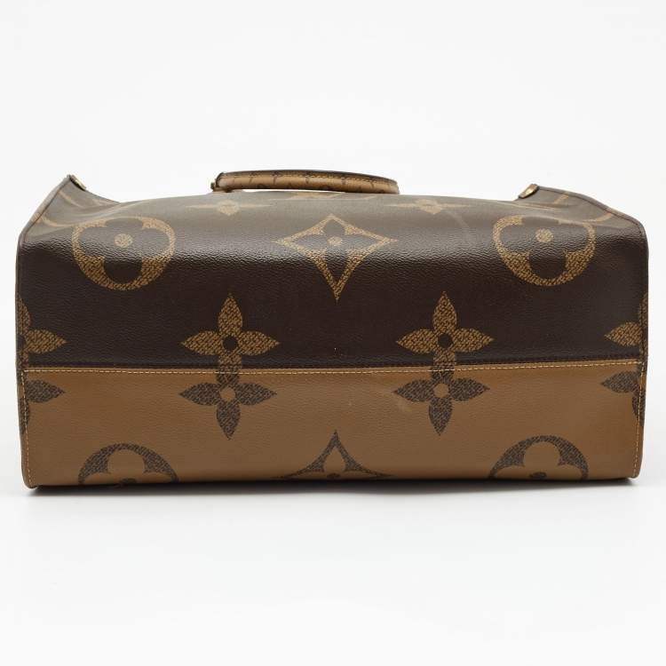 Pre Owned Louis Vuitton Monogram Reverse Giant Canvas OnTheGo GM Bag