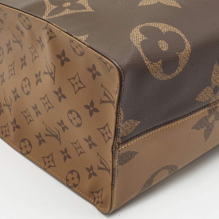 Pre Owned Louis Vuitton Monogram Reverse Giant Canvas OnTheGo GM Bag