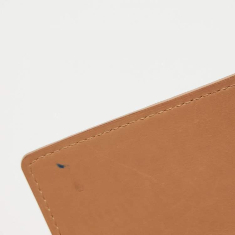 Pre Owned Louis Vuitton Noisette Monogram Vernis Sarah Wallet