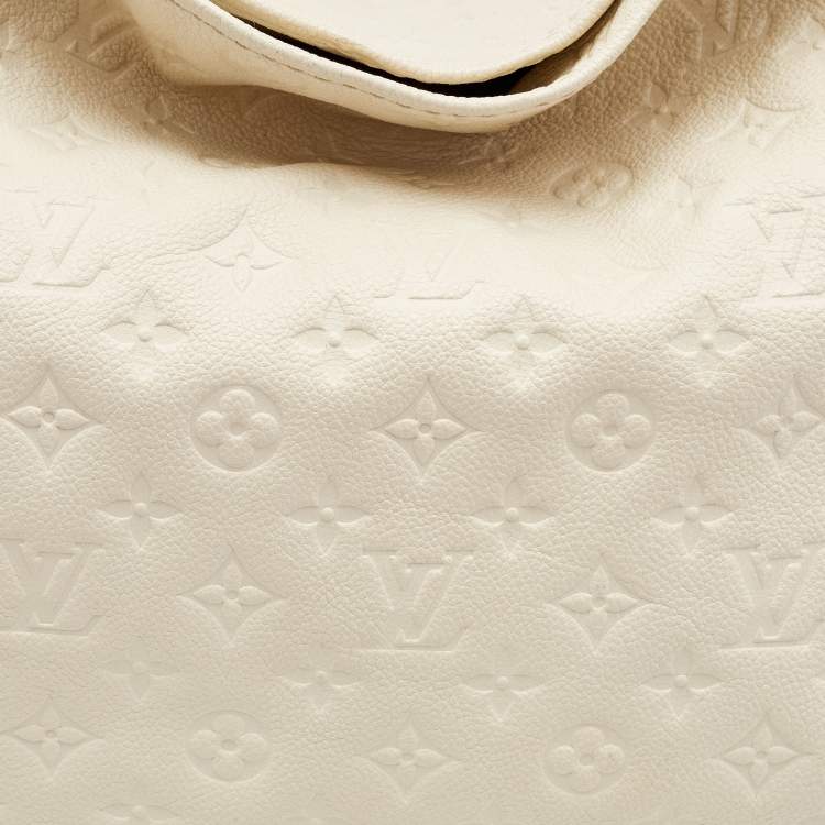 Pre Owned Louis Vuitton Neige Monogram Empreinte Leather Artsy MM Bag
