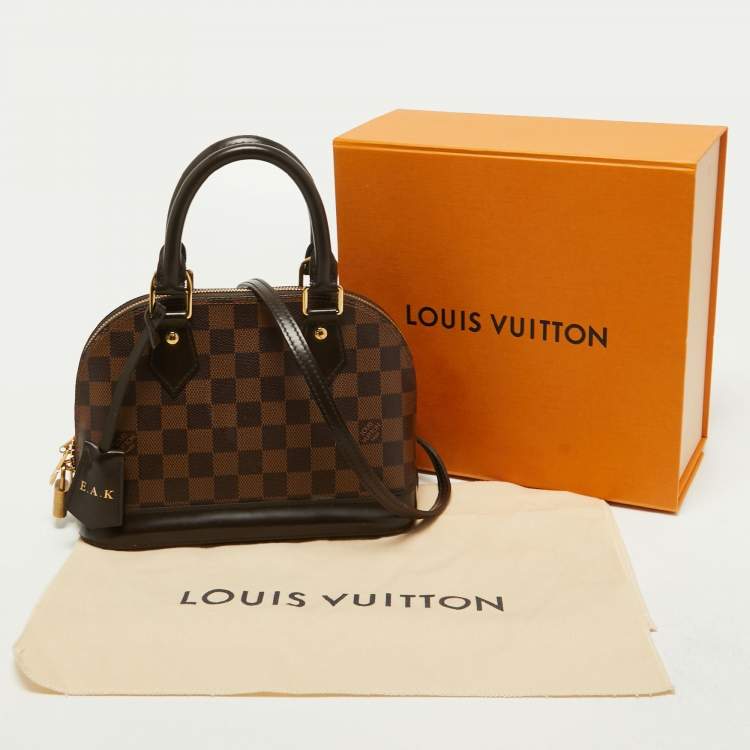 Pre Owned Louis Vuitton Damier Ebene Canvas Alma BB Bag
